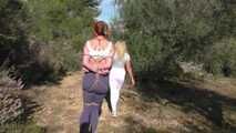 Bondage Walk in the spanish Woods for Zoey Ziptie and Melodie