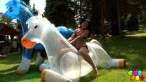 408 Gabriella Rossa and her horses.