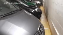 078055 Rachel Evans Takes A Risky Pee In The Parking Garage