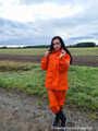 Miss Amira in AGU Adidas rain suit 