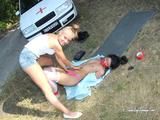 [From archive] Dana & La Pulya - Nurse outdoor problem 01
