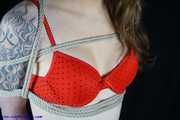 First lingerie bondage with Mitzi