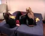 Close friends Catt and splendid Alexa trying to escape (video)