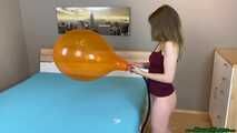 footpumping orange TT17 and throwing against the wall till it pops