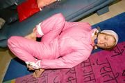 Katharina tied and gagged in shiny nylon ski suit