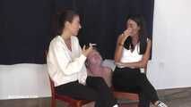 Mistresses Natasa's and Olga's cigarette break
