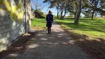Rey Sanson bound and gagged in a shiny nylon Downcoat
