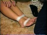 18 Yr OLD LATINA TAPED UP & FOOT TICKLED (D19-10)