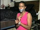 BLACK STUDENT TAPE GAGGED, TOE TIED HOSTAGE (D19-7)