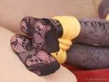Gefesselt Marvita in einem herrlichen Seil Bondage-Szene