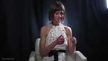 34 years old lady is smoking cork 100mm cigarette