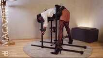 BONDAGE BENCH with CHAIR – a standing version with a lying surface for the upper body