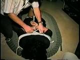 33 YEAR OLD BLACK NURSE GETS HOG-TIED, PANTY MOUTH STUFFED & CLEAVE GAGGED (D42-12)