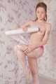 Inna and BlackRose02 - Tightly hogtaped in cling clear film