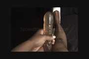Ebony foot fetish footjob