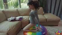 1493 New Girl Tries Inflating