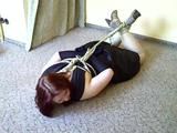 Sandra hogtied 3/4