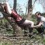 Sina tied to tree