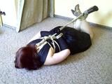 Sandra hogtied 3/4
