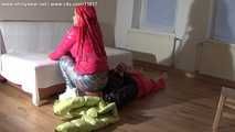 Lady Emjay - Facesitting the jacket loving slave