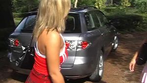 023031 Ewa Sits On The Park Wastebin To Pee