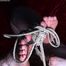 Florence - hogtied and toe tied on bed