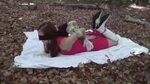 Nelly hogtied outdoor 2/2