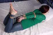 Patricia hogtied in Jeans
