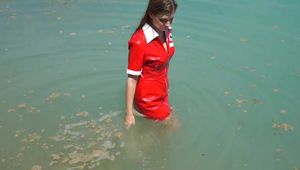 A naughty vinyl nurse