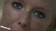 Lucie first blowjob & more dildo action