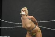 Cindy topless and chained