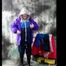 Nadja posing in layers of raingear part 2