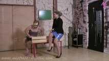 the #LadiesLingerieWearer on the school bench