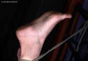 Alma balltied with her hands and feet tied separately and wide-spread, having a vibrator inserted deeply, tickled and teased