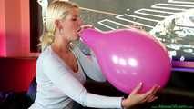 Blow2Pop pink promotional balloon