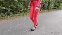 Horny red on the highway