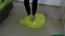 barefoot popping in the bedroom