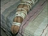 40 Yr OLD HAIRDRESSER CHER IS BALL-GAGGED TIED WITH 50 FEET OF ROPE & AN UP SKIRT PANTY SHOT (D44-10)