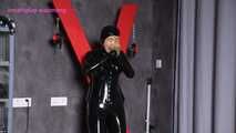 Xiaomeng Breathplay Punishment in Latex Suit and High Shoes