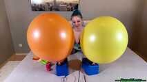 single and double pump2pop twelve balloons
