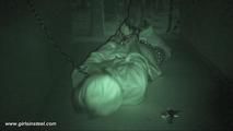 Irina in the cage in heavy steel part 3
