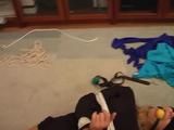 Gina tied up with tape
