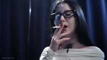 Smoking Seduction - Intriguing Lady in White. 2 reds in a row.