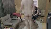 First steps in heels: Is he discovering his feminine side?