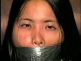 24 Yr OLD ASIAN VIETNAMESE DAISY IS WRAP TAPE GAGGED, BALL-TIED, TOE-TIED, BLINDFOLDED & TRIES TO MAKE CALL (D44-4)