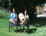 Nadja und Alexia outdoor...