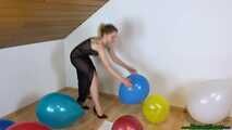 angry girlfriend popping your balloons while smoking