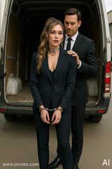 Businesswoman In Shackles