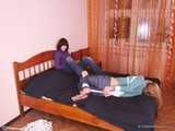 Alexa & Catt  – Two barefeet girls, one burglar and a lot of bondage 