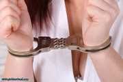 Next door girl Letizia cuffed